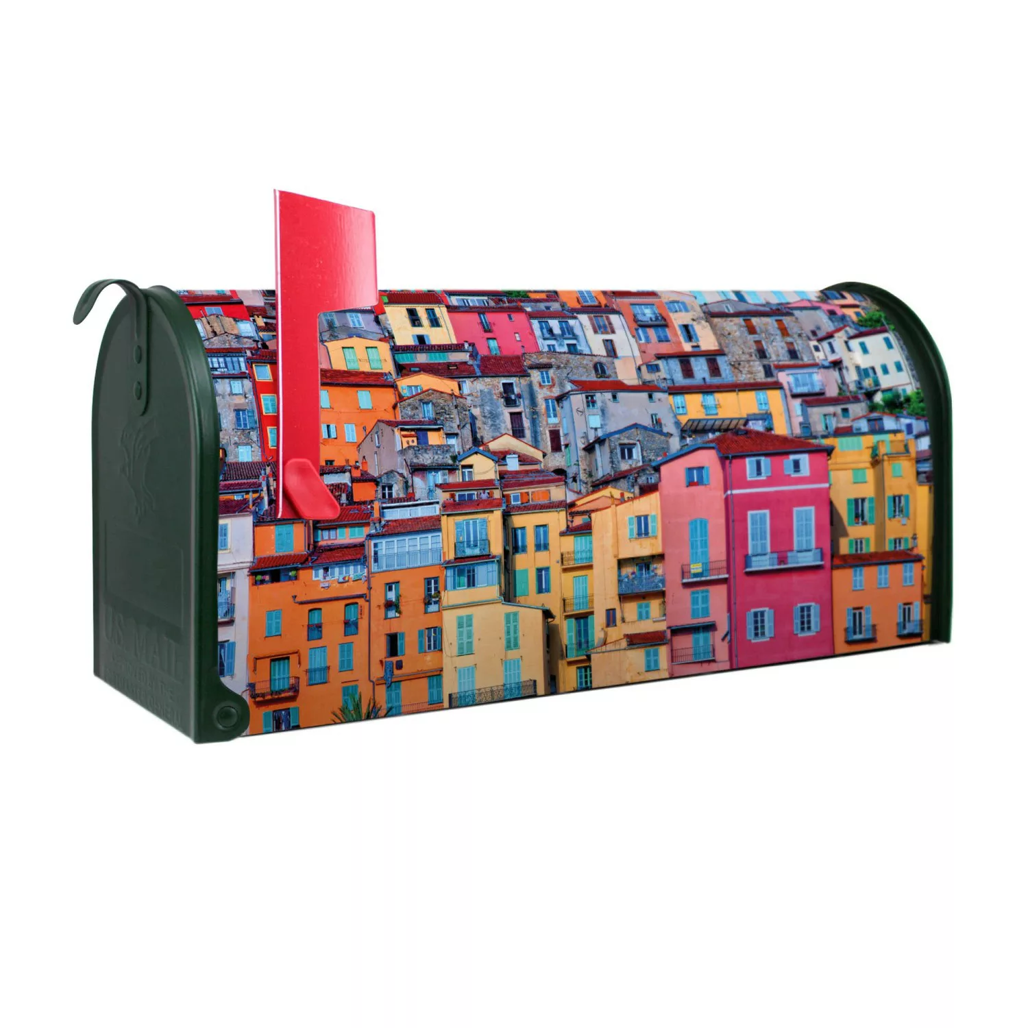 Banjado Amerikanischer Briefkasten Grün 48x22x16cm US Mailbox Letterbox Pos günstig online kaufen