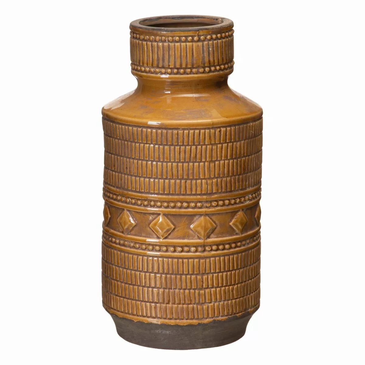 Vase 18,5 X 18,5 X 36 Cm Aus Keramik Senf günstig online kaufen