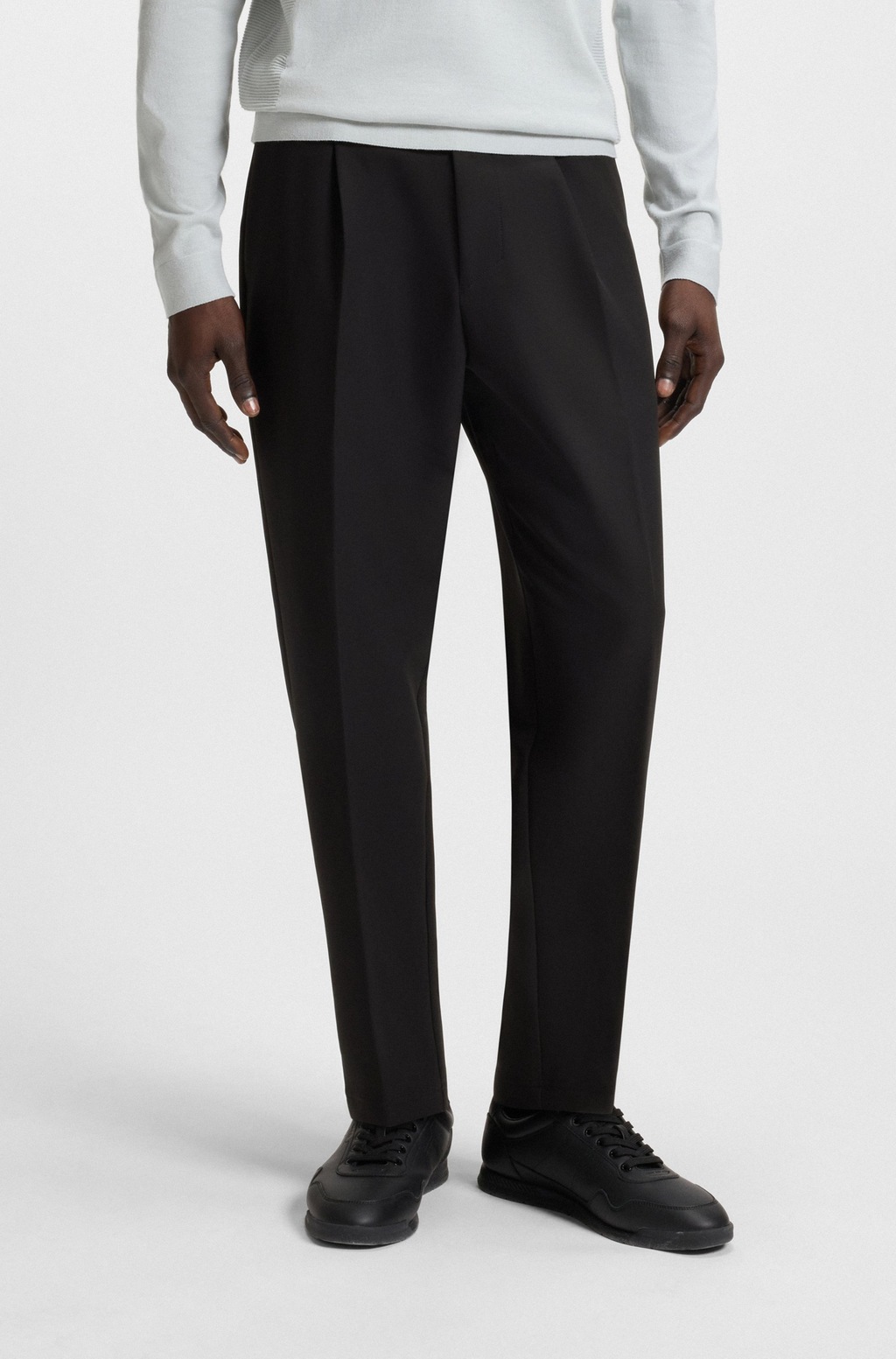 BOSS GREEN Webhose "T Convert-Pleat", mit Zugbund und Markenlabel günstig online kaufen