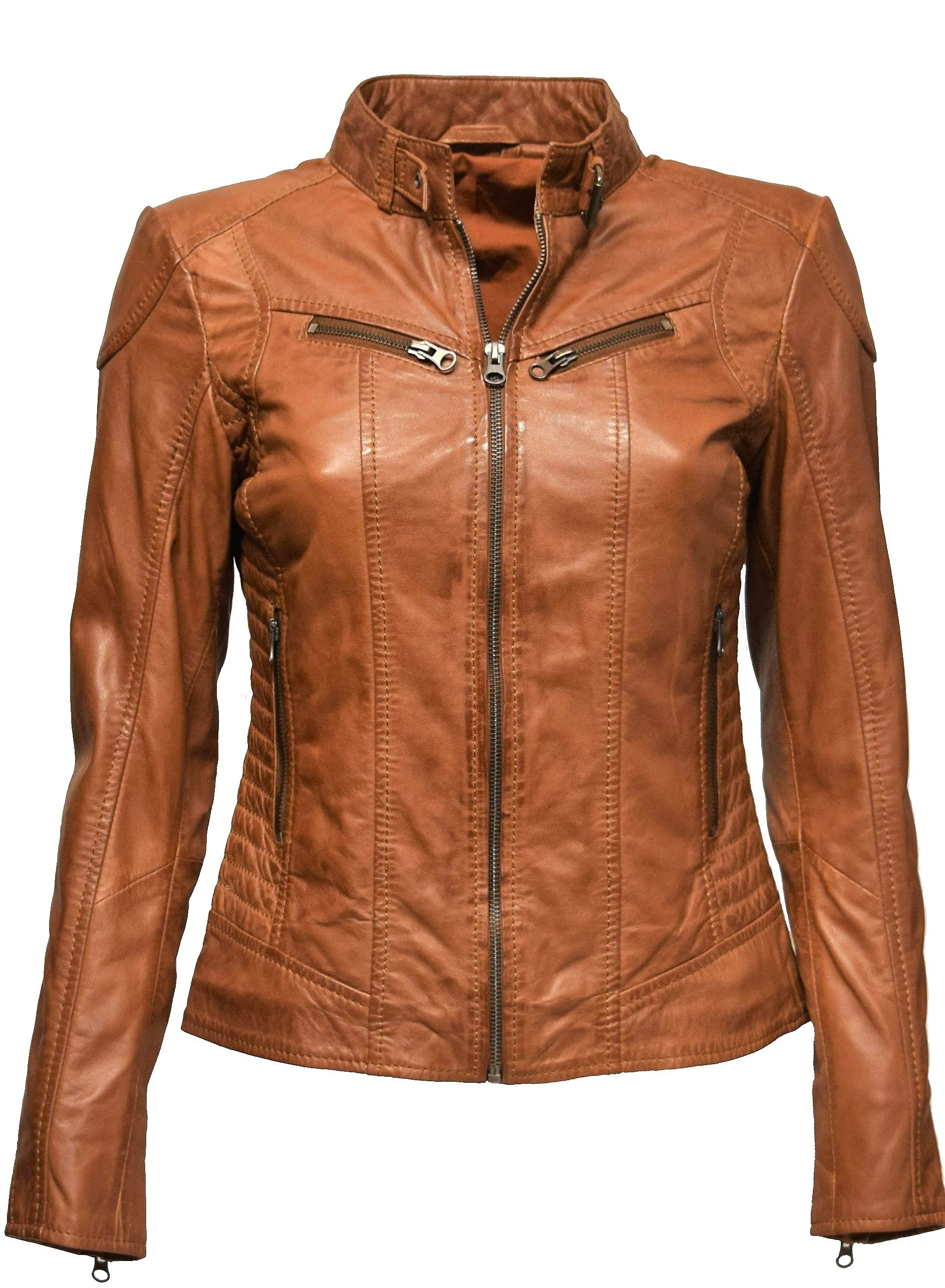 Zimmert Leather Lederjacke Frida washed Lammnappa günstig online kaufen