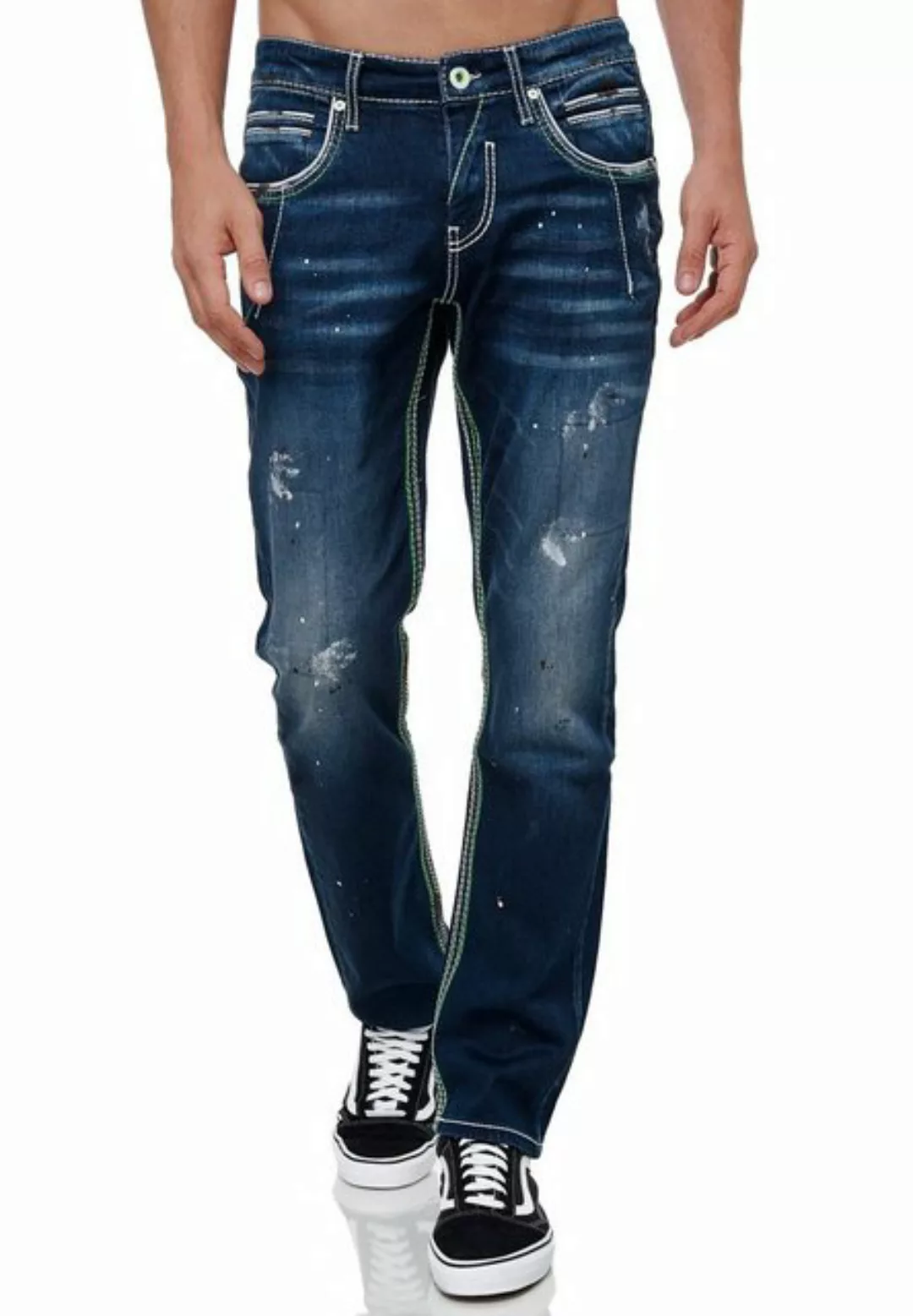 Rusty Neal Straight-Jeans, mit kontrastierenden Ziernähten günstig online kaufen