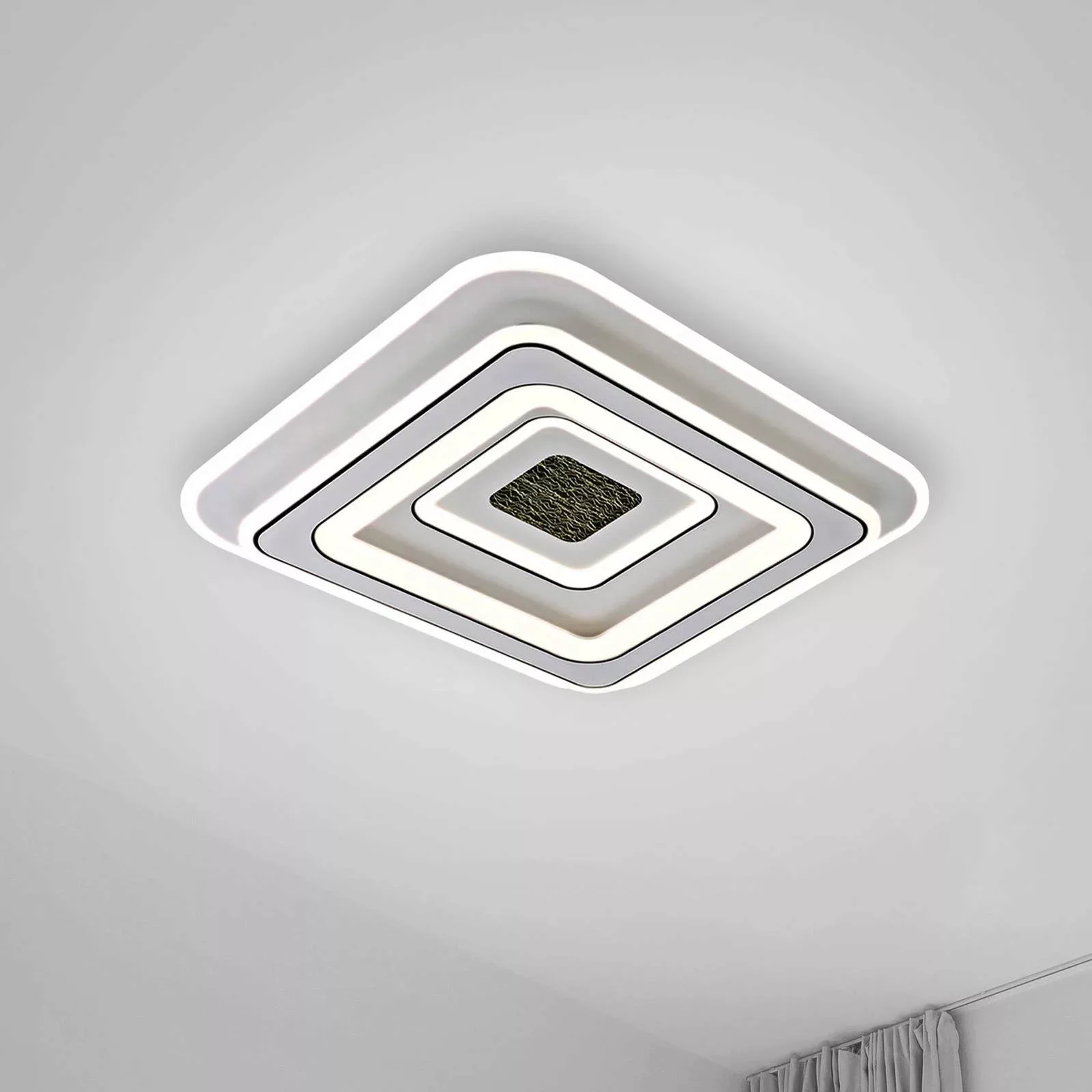 JUST LIGHT. LED-Deckenleuchte Tolago, 49x49 cm, CCT, dimmbar günstig online kaufen