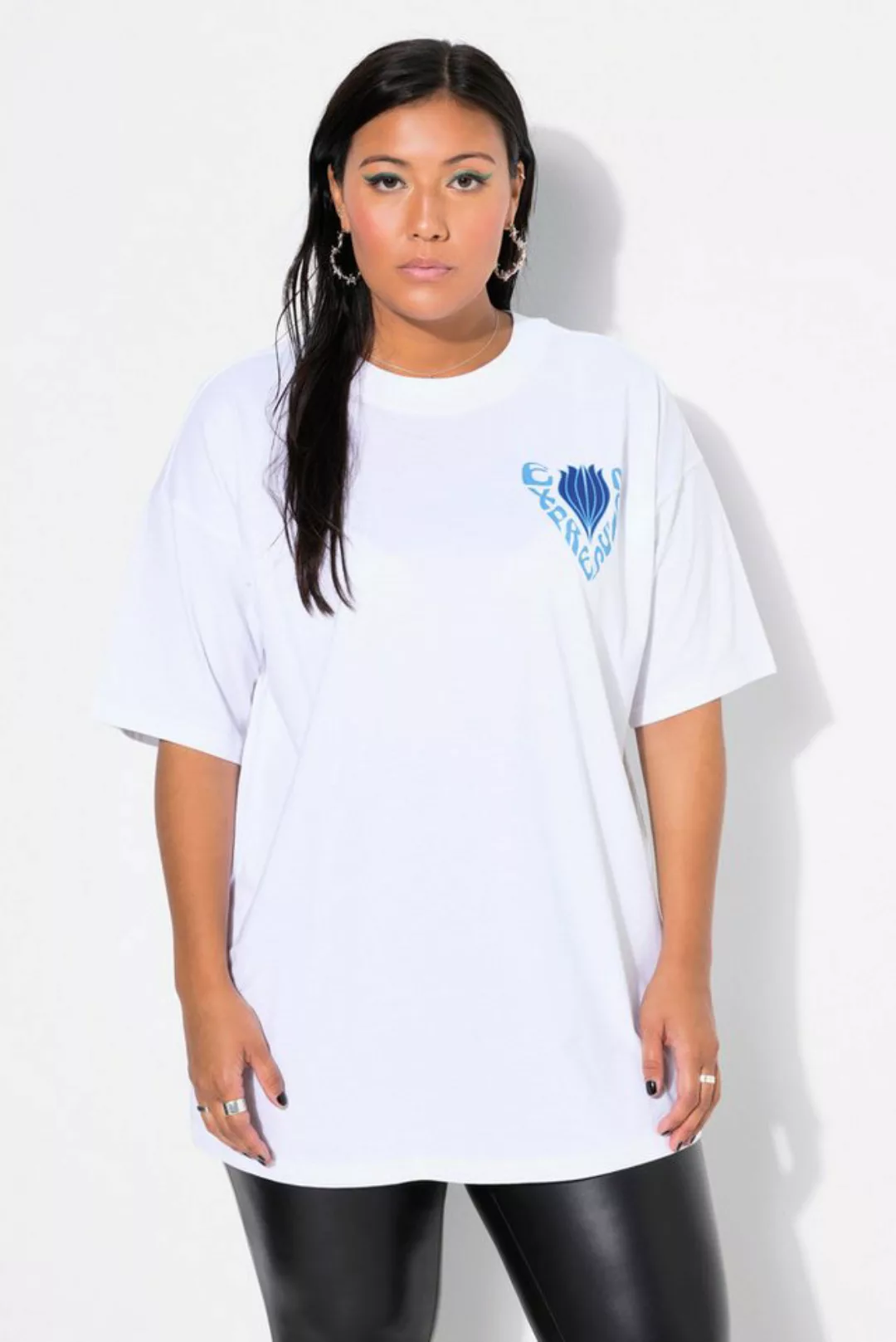 Studio Untold Rundhalsshirt T-Shirt Oversized Rückenprint günstig online kaufen