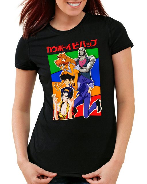 style3 T-Shirt Spike's Team anime manga swordfish cowboy bebop günstig online kaufen