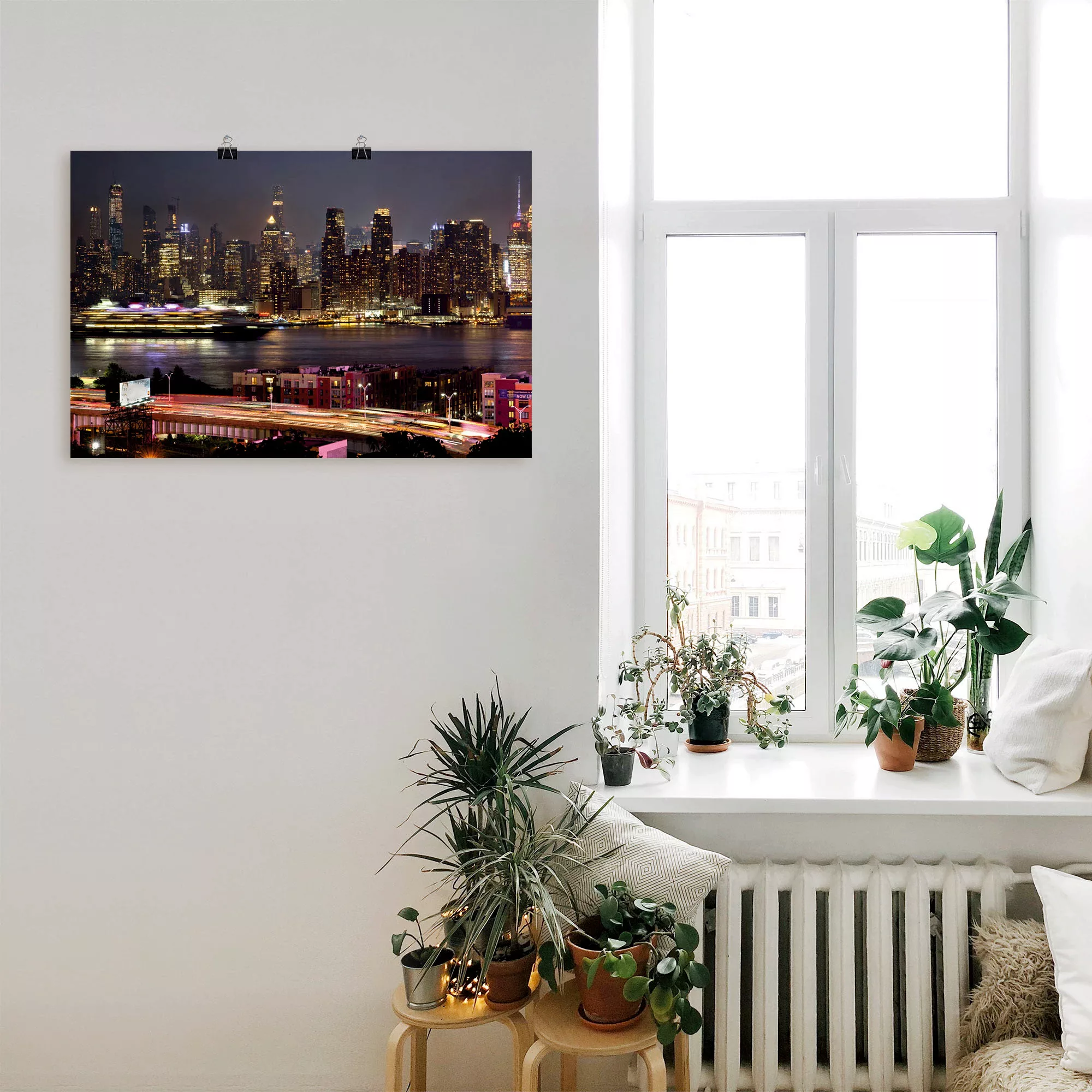 Artland Poster "New York Skyline II", Amerika, (1 St.), als Alubild, Leinwa günstig online kaufen