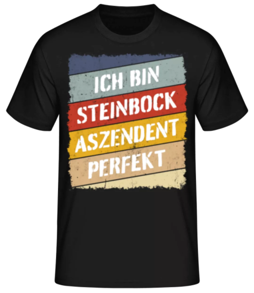 Steinbock Aszendent Perfekt Retro Stil · Männer Basic T-Shirt günstig online kaufen