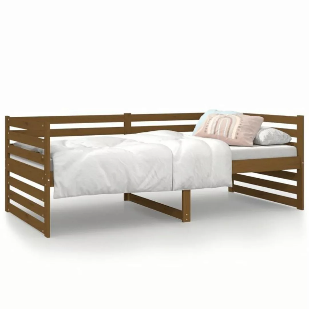 vidaXL Bett Tagesbett Honigbraun 90x190 cm Massivholz Kiefer günstig online kaufen