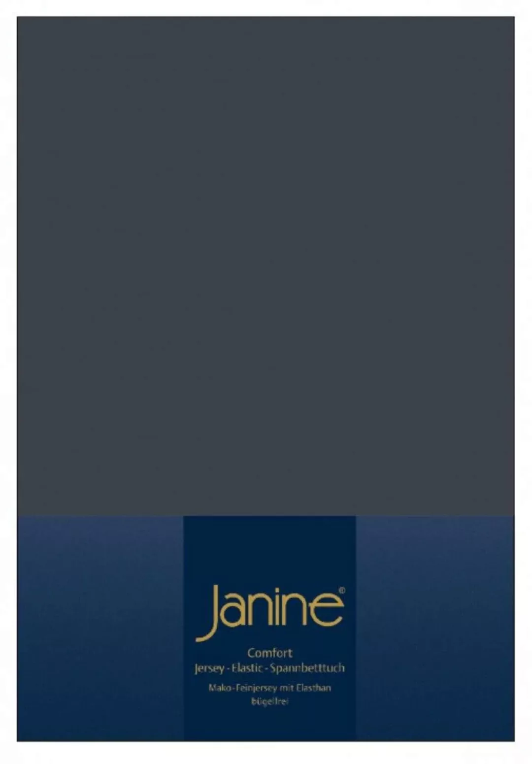 Janine Janine Spannbetttuch Elastic-Jersey 5002 titan Größe:  150x200 cm günstig online kaufen