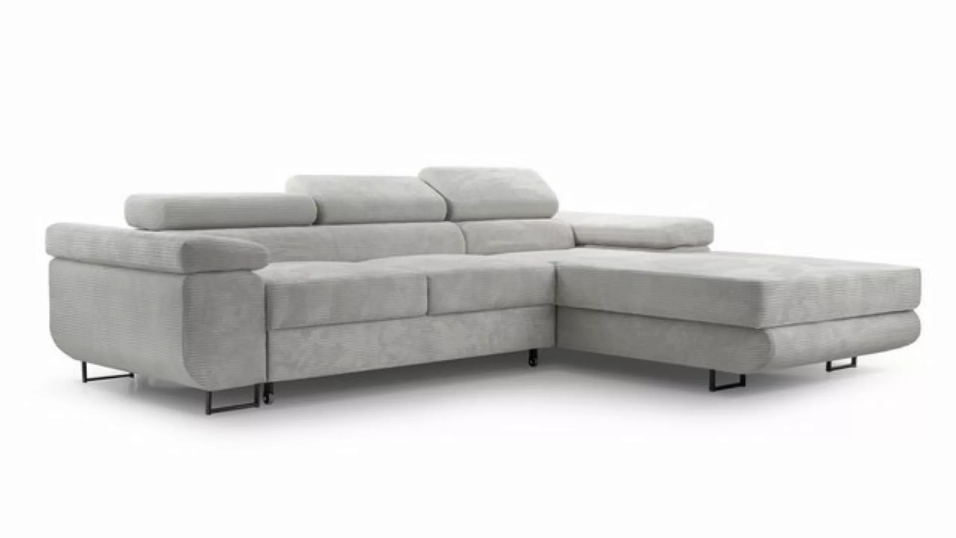 Furnix Ecksofa NILLONA L-Sofa Polsterecke mit Schlaffunktion Bettkasten, el günstig online kaufen