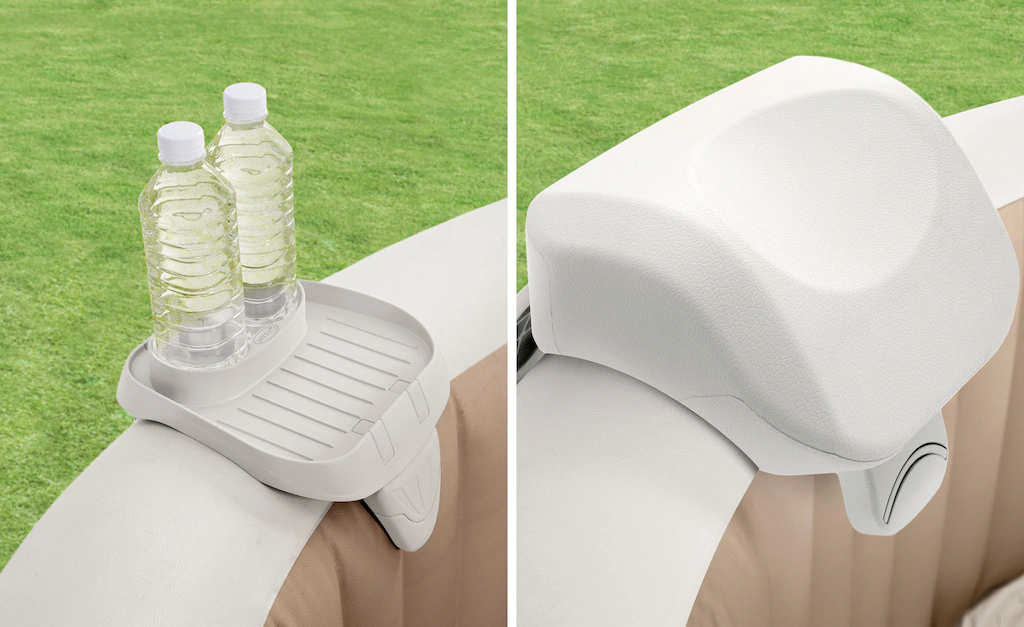 Intex Ablagetisch "PureSPA Whirlpool Wellnessset: 1 Getränkehalter & 2 Prem günstig online kaufen