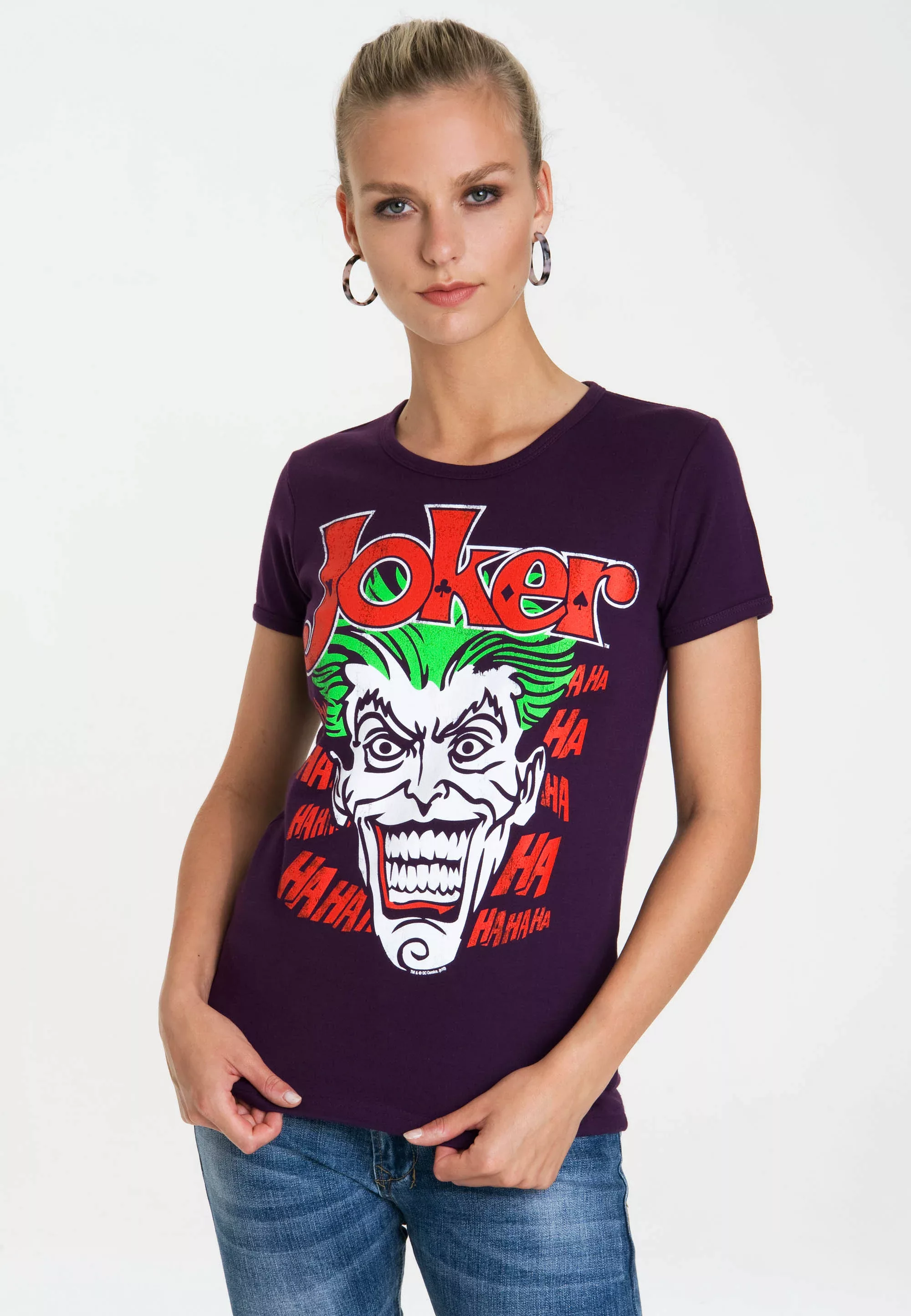 LOGOSHIRT T-Shirt "The Joker", mit lizenzierten Originaldesign günstig online kaufen