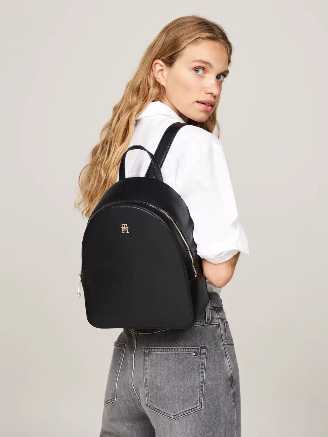 Tommy Hilfiger Rucksack "Women TH MONOTYPE BACKPACK Backpack", Damen Rucksa günstig online kaufen