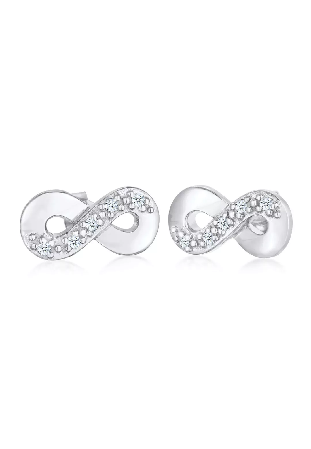 Elli DIAMONDS Paar Ohrstecker "Infinity Symbol Diamant (0.15 ct) 925 Silber günstig online kaufen