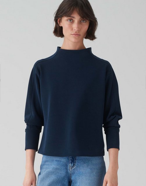 OPUS Sweater Galonine lockere Passform Sweatware Das Model ist 176 cm groß günstig online kaufen