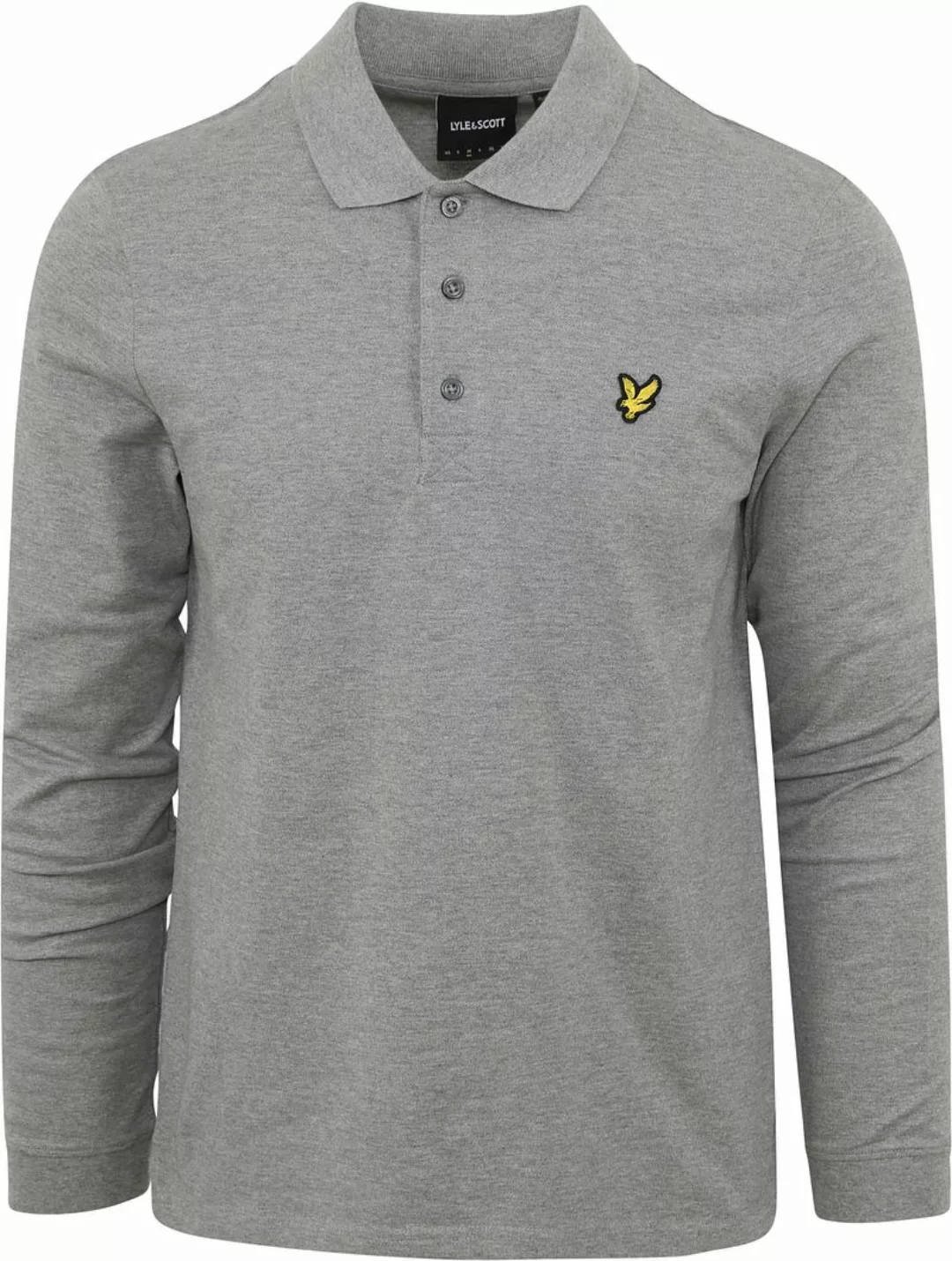 Lyle & Scott Langarm-Poloshirt Herren Aus Pique Baumwolle günstig online kaufen