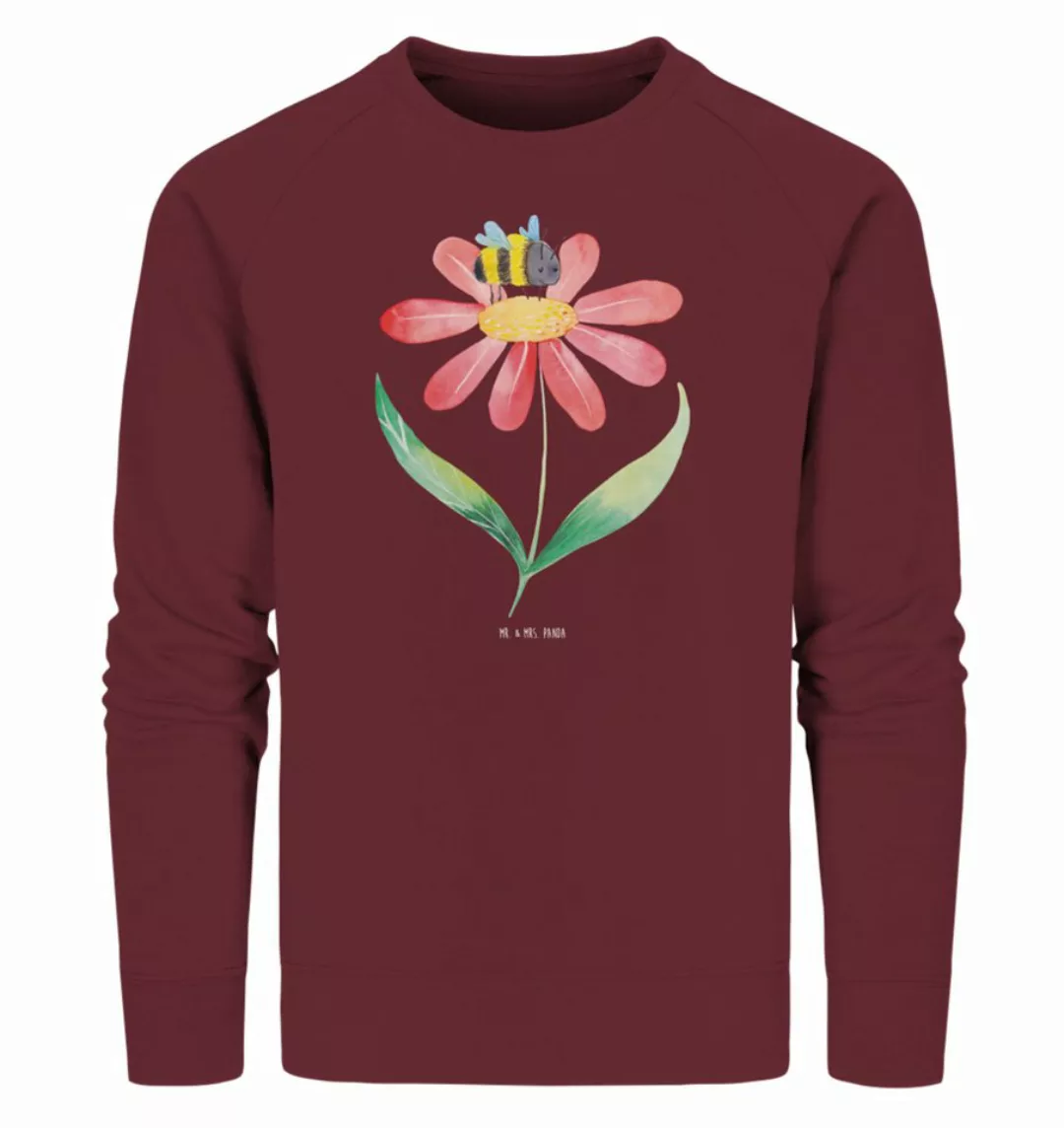 Mr. & Mrs. Panda Longpullover Größe XXL Hummel Blume - Burgundy - Geschenk, günstig online kaufen