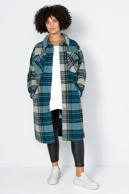 Angel of Style Outdoorjacke Long-Karojacke Shaket oversized Hemdkragen Lang günstig online kaufen