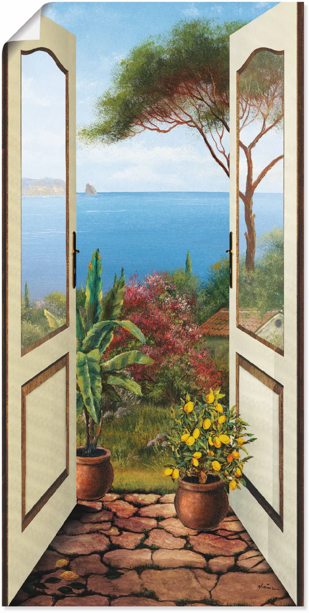 Artland Wandbild "Veranda am Meer", Küstenbilder, (1 St.), als Alubild, Out günstig online kaufen