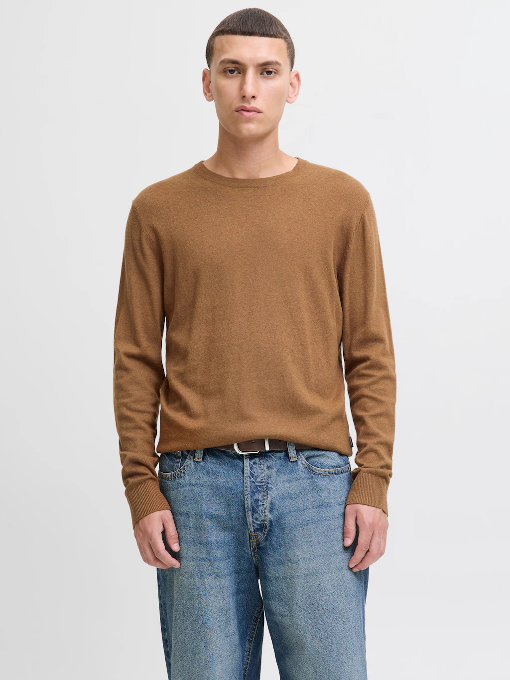 Jack & Jones Strickpullover "JJEEMIL KNIT CREW NECK NOOS", mit Rundhalsauss günstig online kaufen