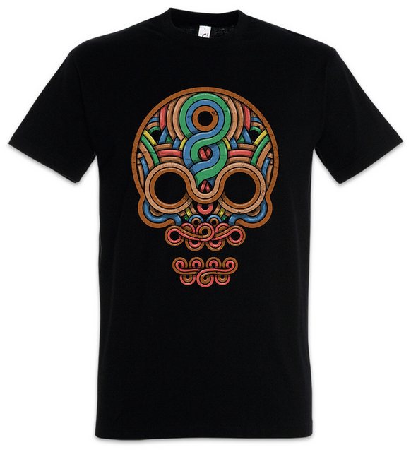 Urban Backwoods Print-Shirt Inca Skull Herren T-Shirt Inka Mayans Maya Azte günstig online kaufen