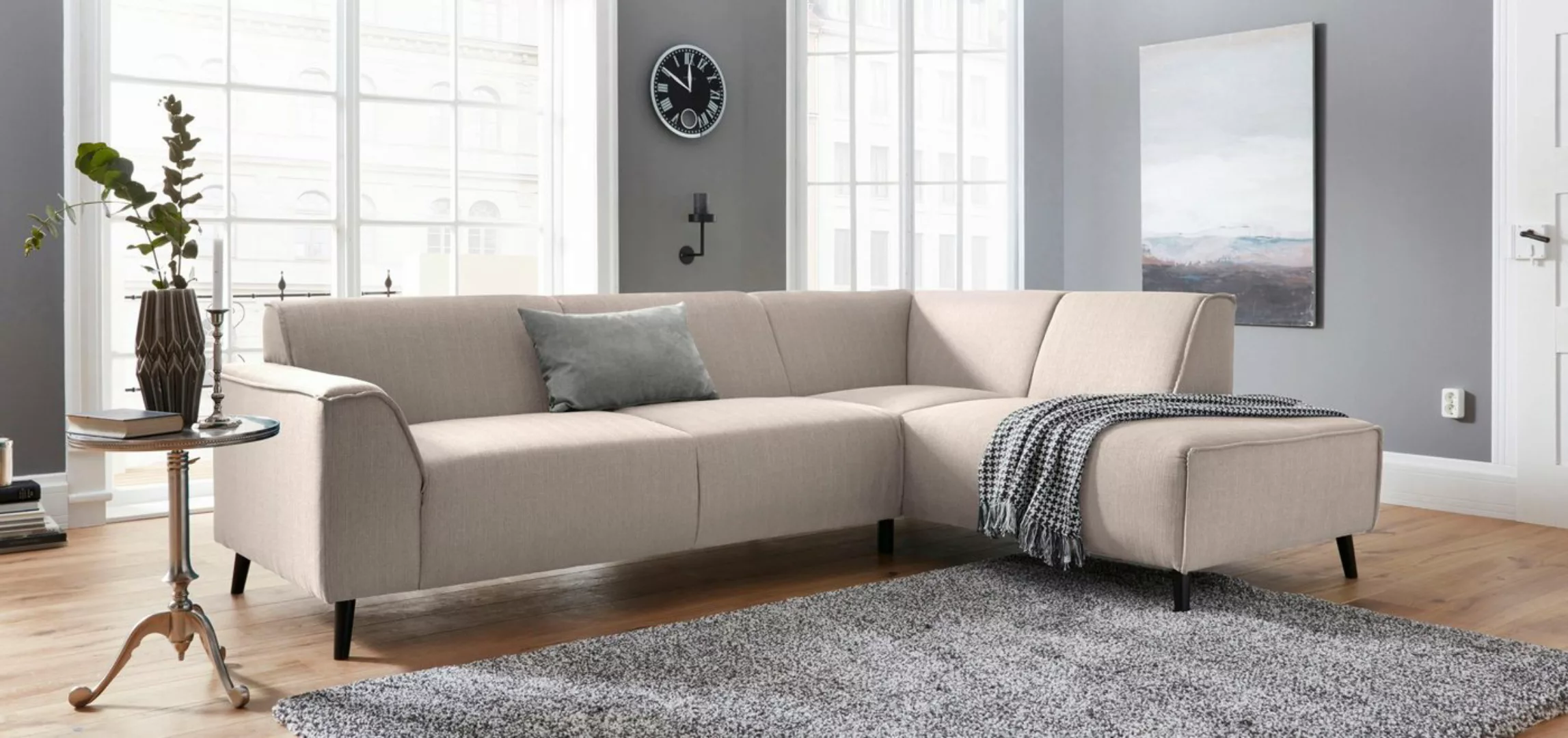 DOMO collection Ecksofa "Amora L-Form", mit Ottomane, inklusive komfortable günstig online kaufen