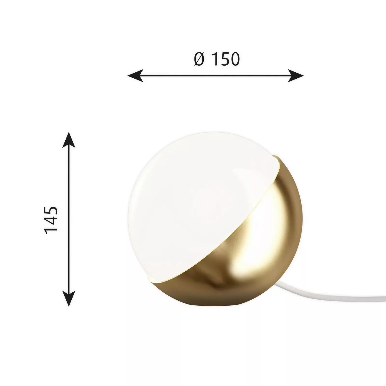 Louis Poulsen VL Studio Tischlampe messing, Ø 15cm günstig online kaufen