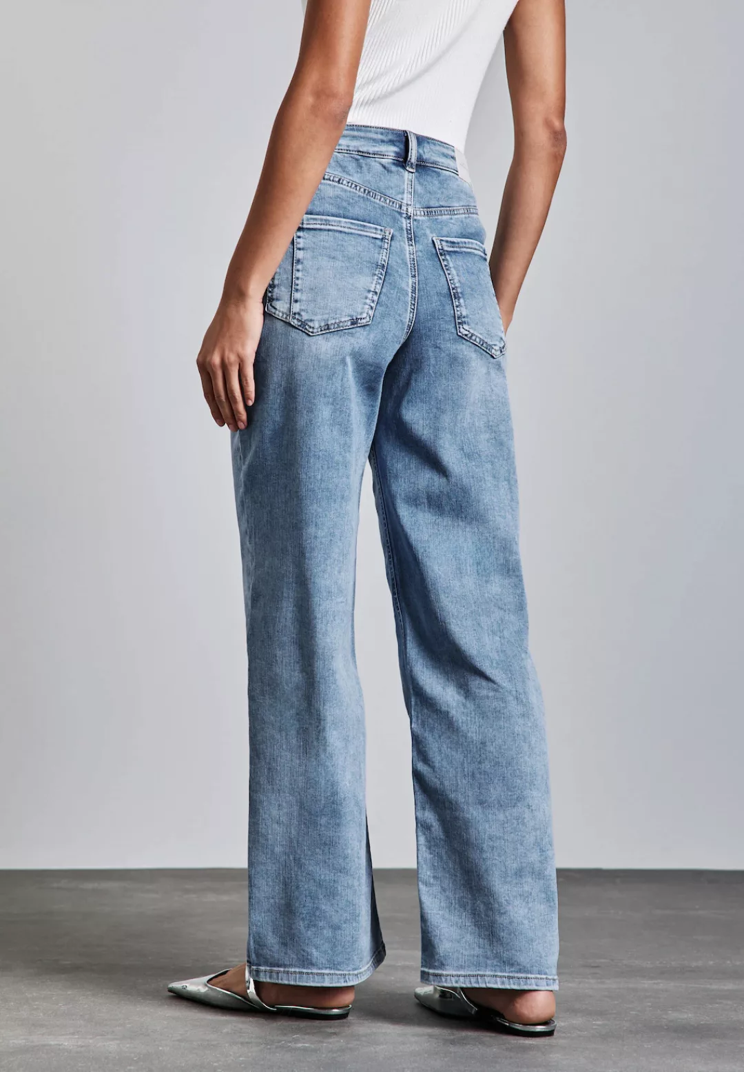 STREET ONE Loose-fit-Jeans, aus Baumwolle mit Stretchanteil günstig online kaufen