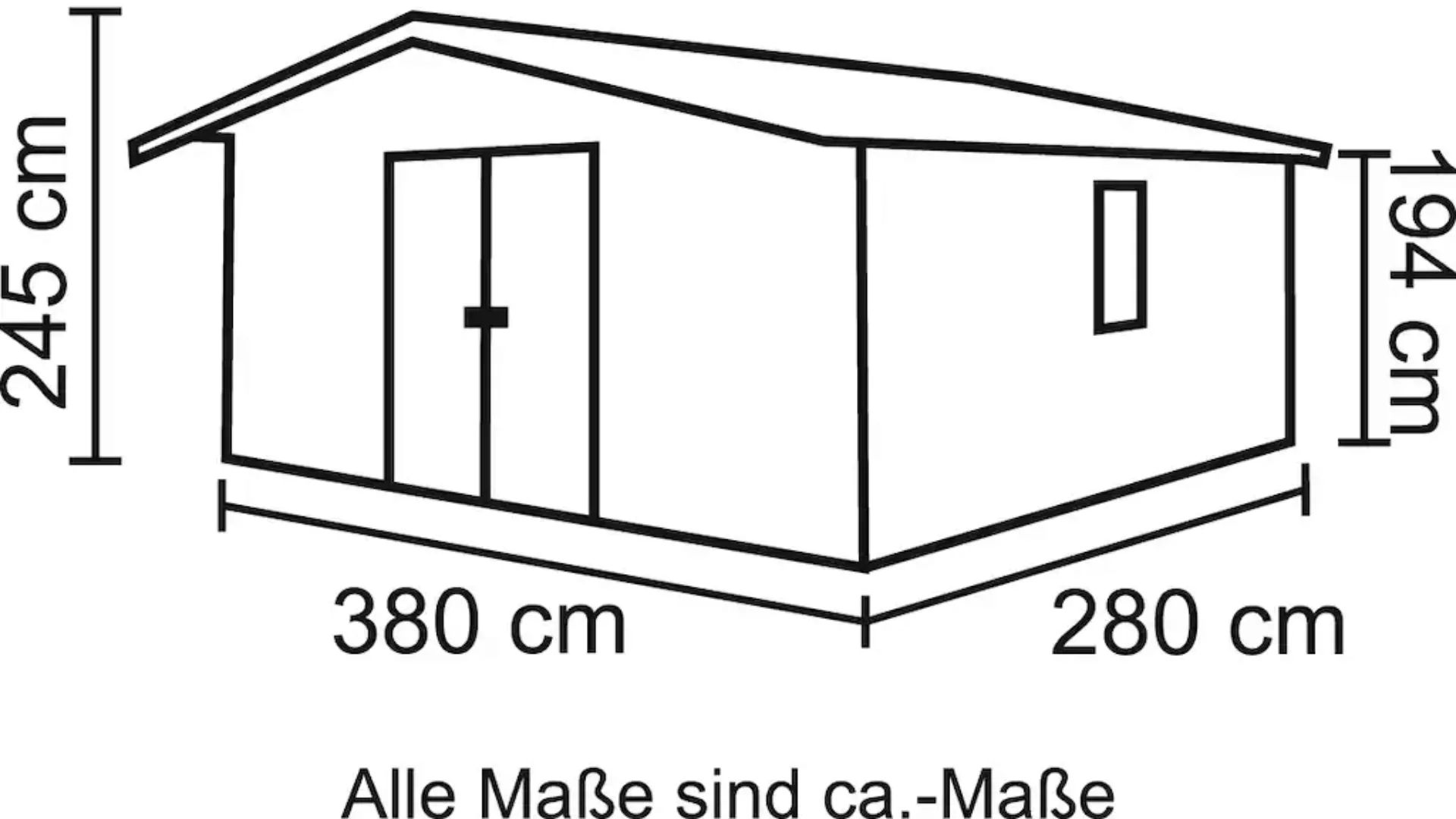 KONIFERA Gartenhaus "Nienstedten 1", in 3 Varianten günstig online kaufen