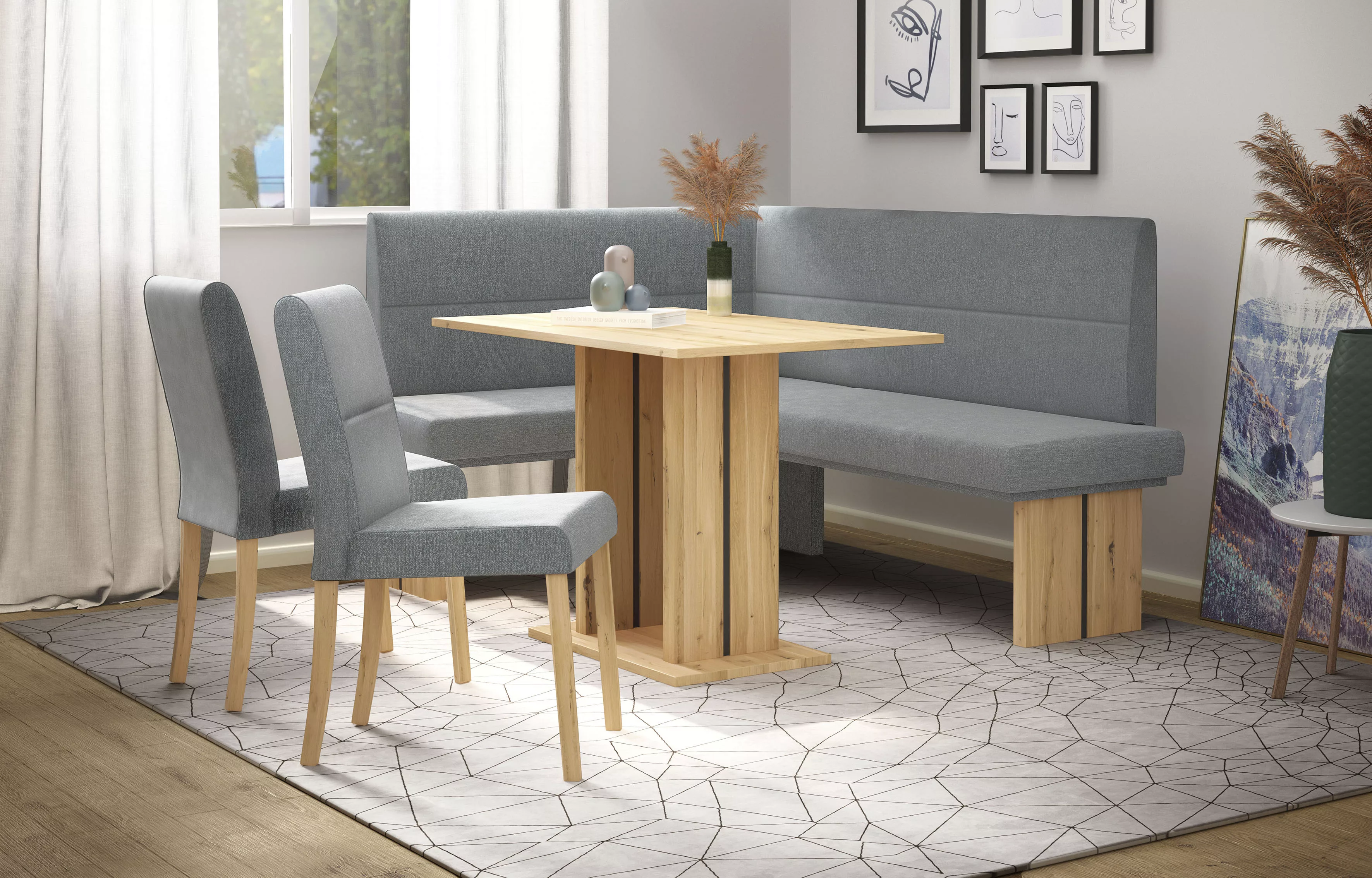 Home affaire Eckbankgruppe "Emma Essgruppe Esszimmer Küche", (Set, 4 tlg., günstig online kaufen