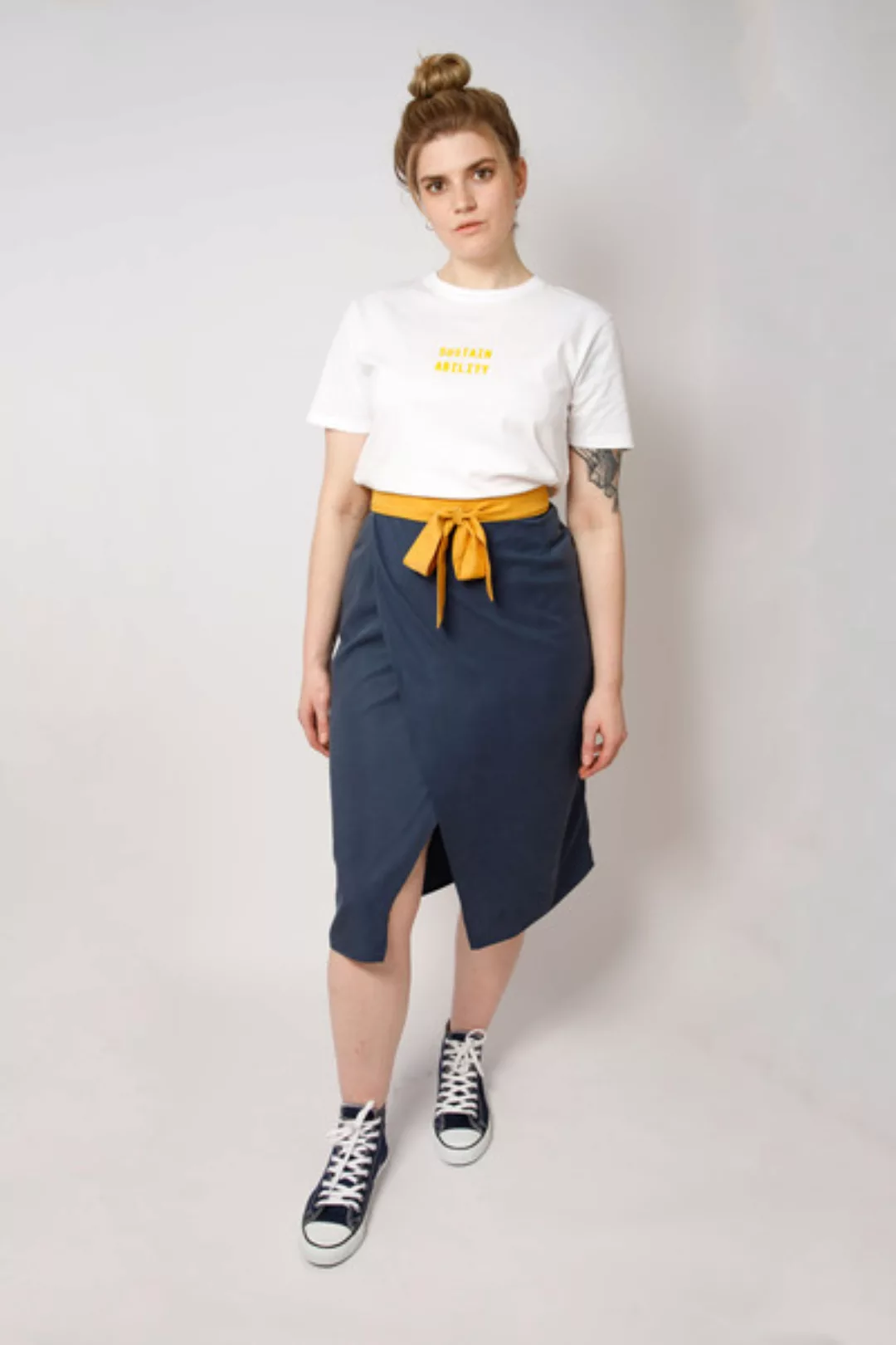 Damen Bio-baumwoll Shirt Mit Siebdruck, Weiß günstig online kaufen