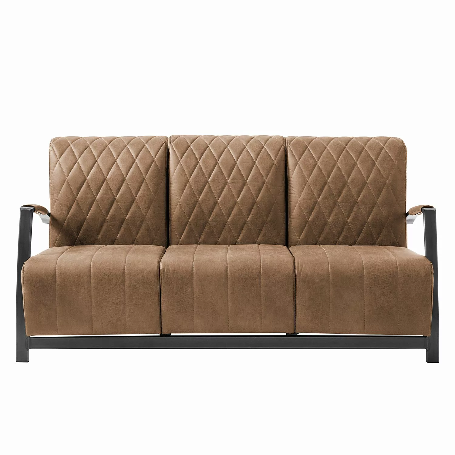 home24 ars manufacti Sofa Straid 3-Sitzer Cubanit Mischgewebe 168x83x83 cm günstig online kaufen