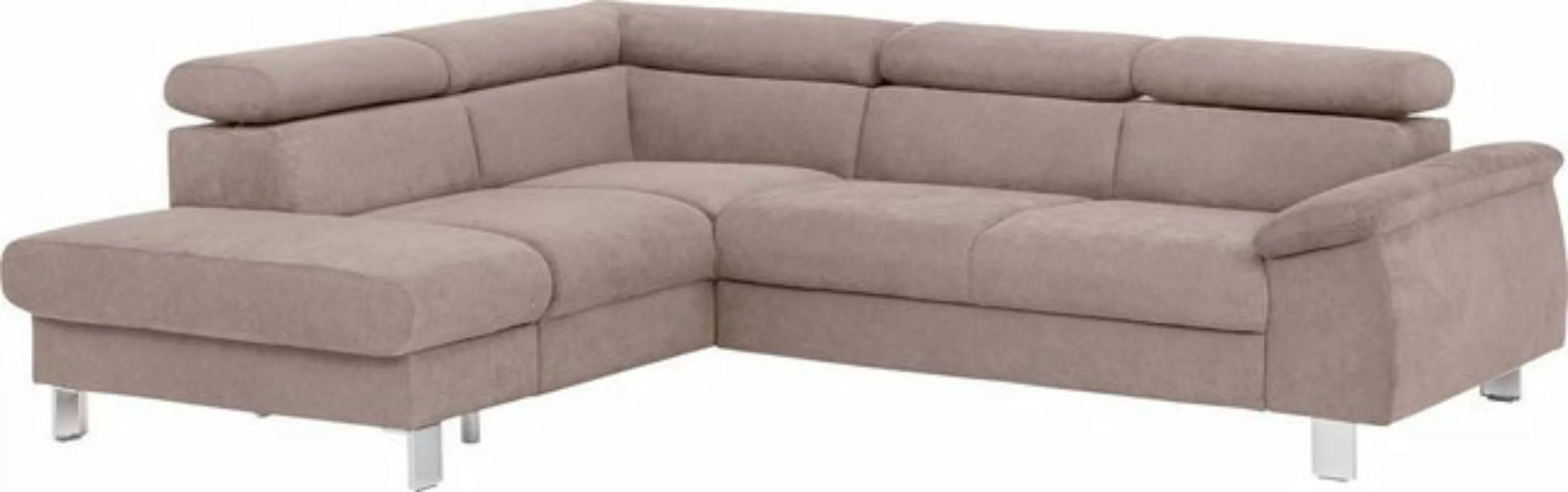 COTTA Ecksofa "Komaris L-Form", inklusive Kopf- bzw. Rückenverstellung, wah günstig online kaufen