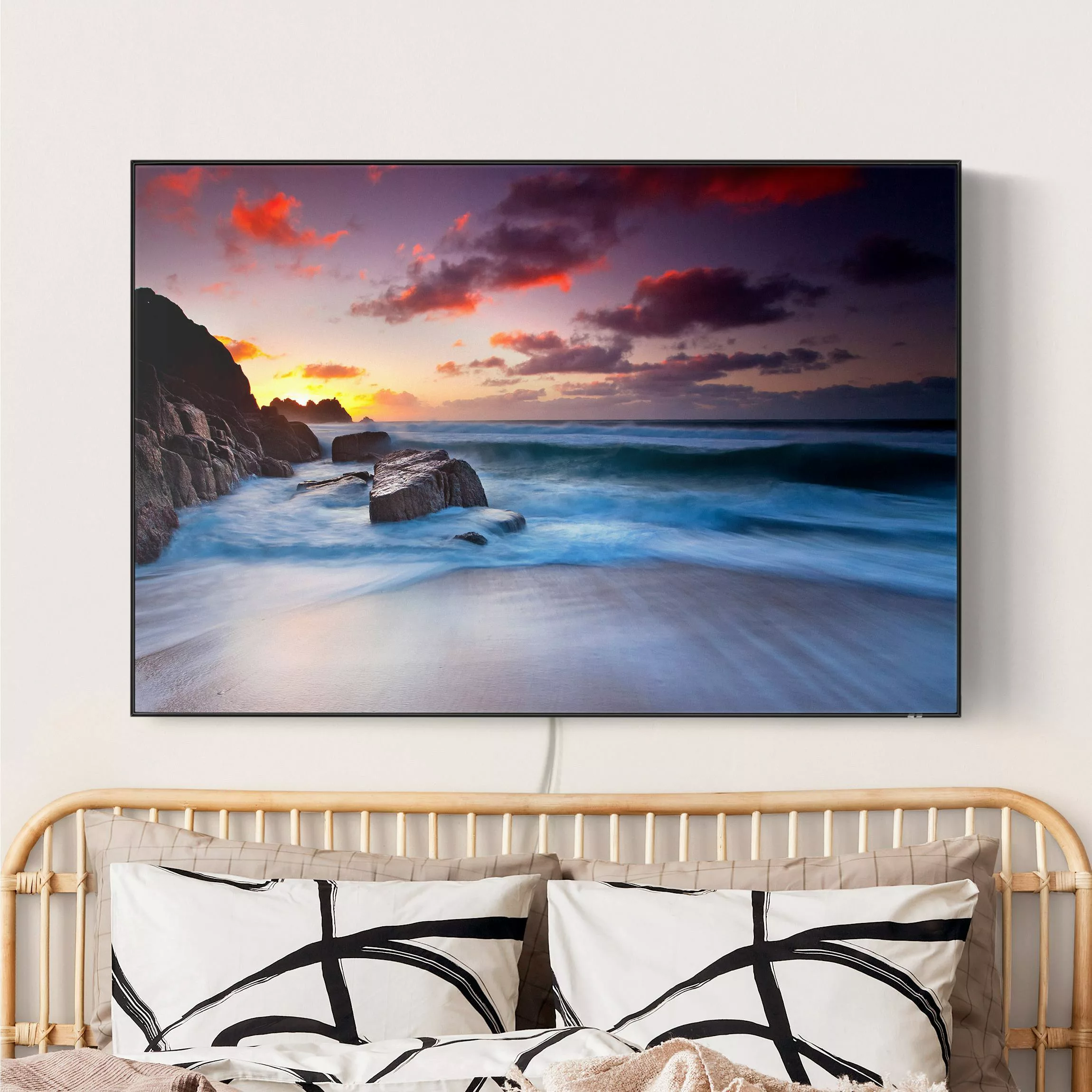 LED-Wechselbild Am Meer in Cornwall günstig online kaufen