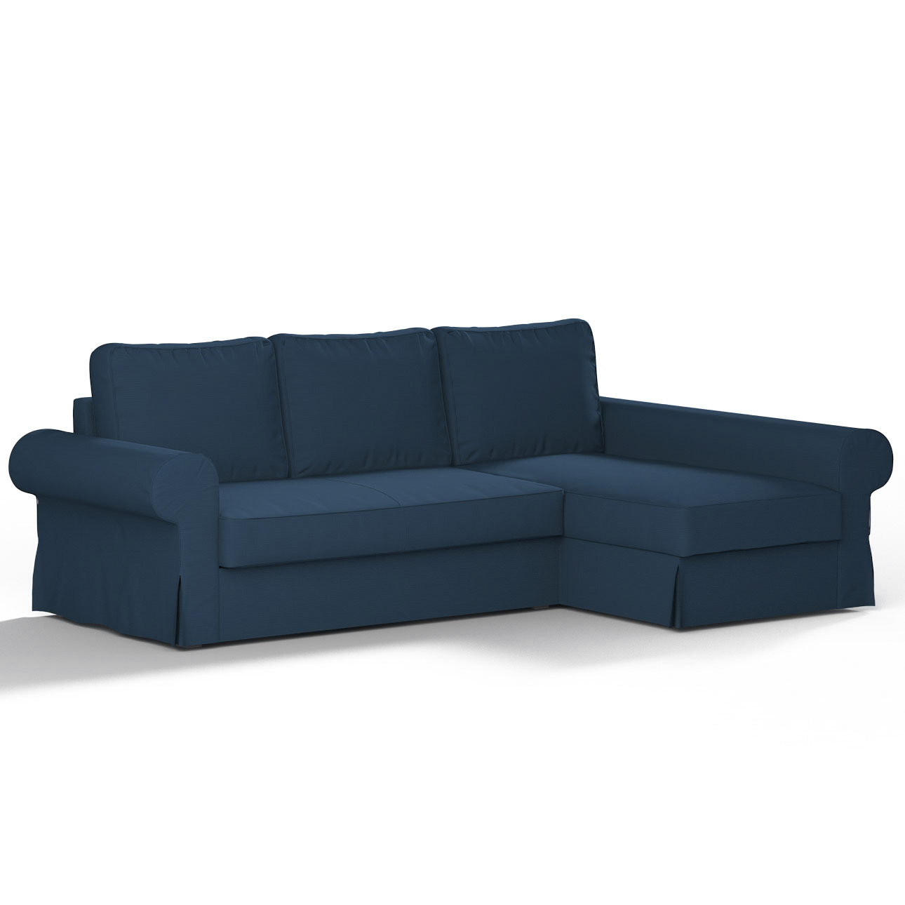 Bezug für Backabro Bettsofa / Recamiere, marinenblau , Bezug für Bettsofa B günstig online kaufen