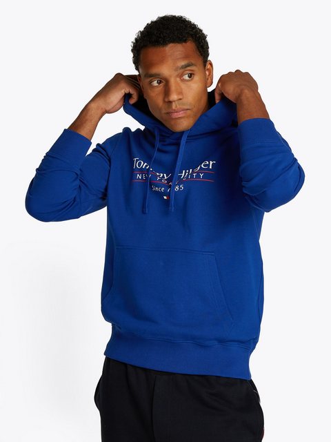 Tommy Hilfiger Hoodie HILFIGER CENTER STACK HOODY mit großem mehrfarbigen P günstig online kaufen