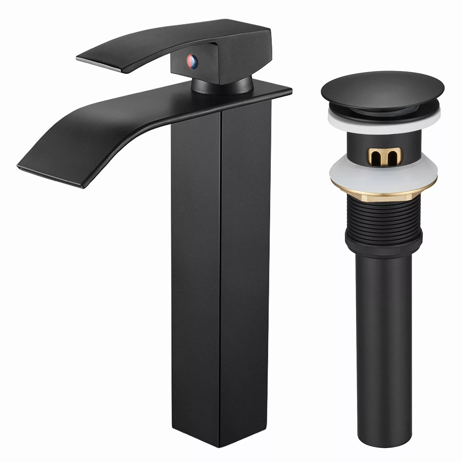 Auralum Max Waschtischarmatur Hoch Wasserhahn Wasserfall günstig online kaufen