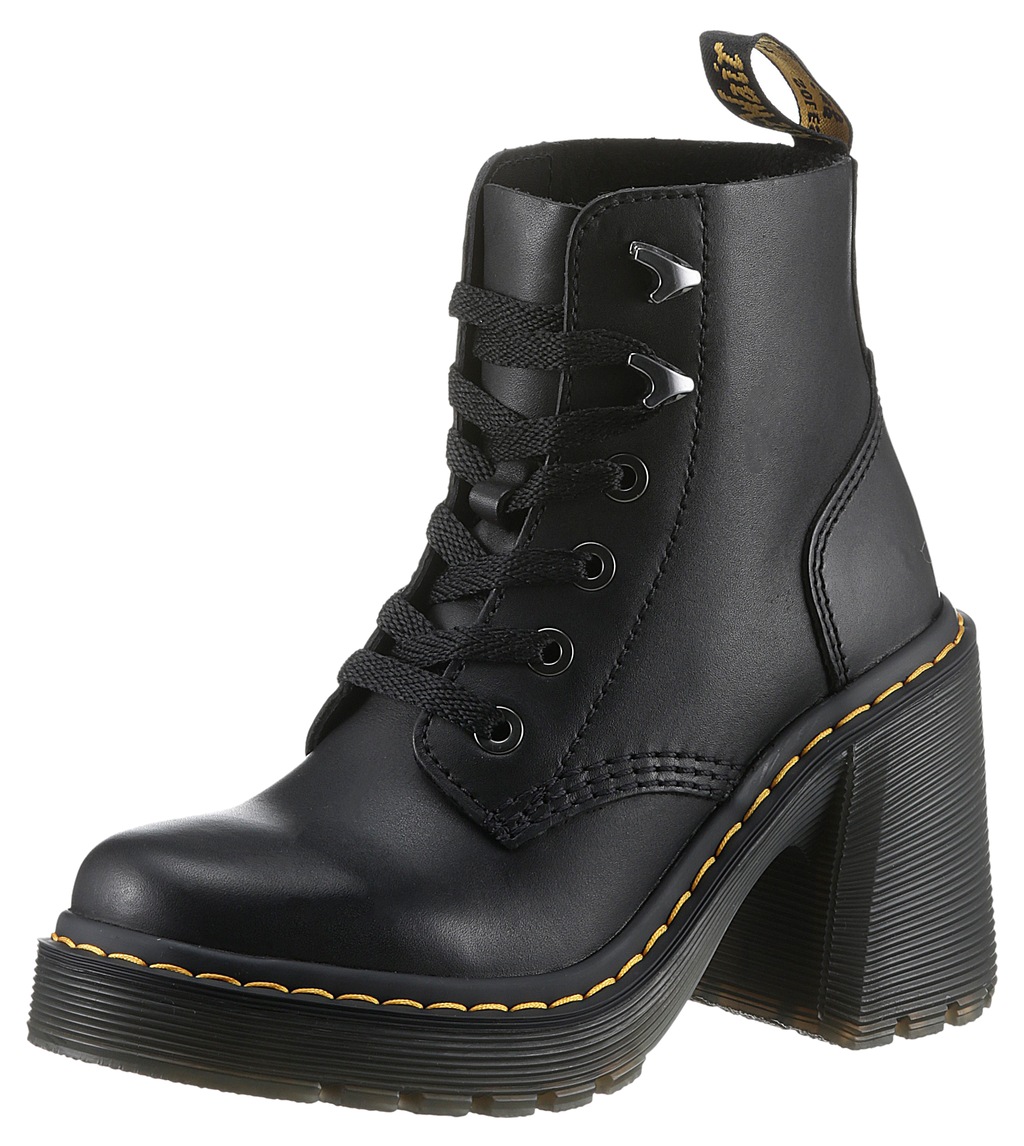 DR. MARTENS Schnürboots "Jesy", Blockabsatz, Stiefelette mit modischen Meta günstig online kaufen