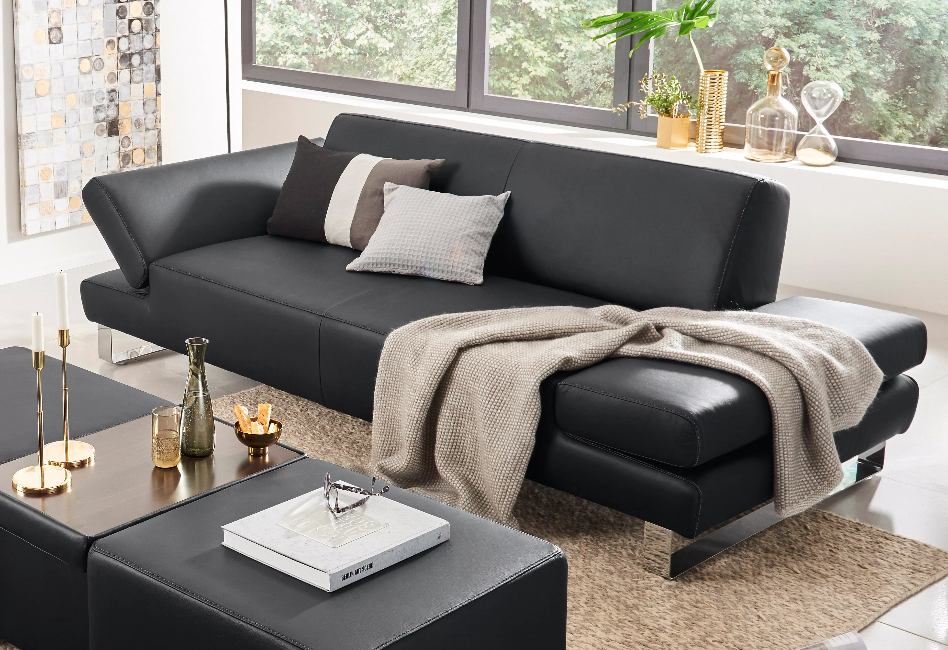 W.SCHILLIG 3-Sitzer "taboo Designsofa mit hohem Sitzkomfort", mit Normaltie günstig online kaufen