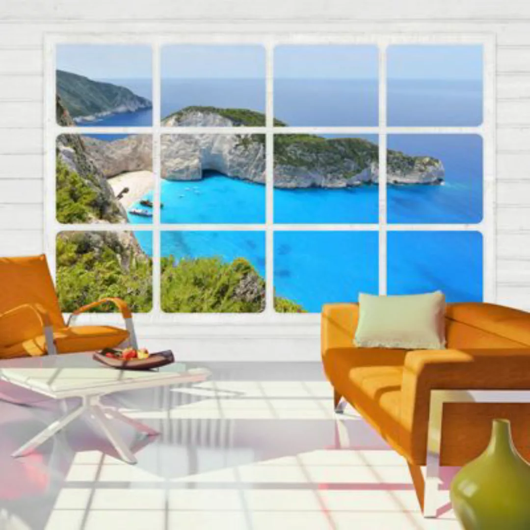 artgeist Fototapete Window on the world mehrfarbig Gr. 250 x 175 günstig online kaufen
