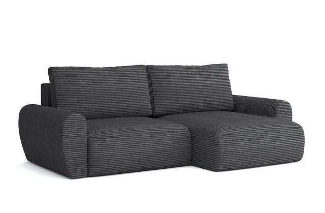 Deine Möbel 24 Wohnlandschaft HEIDI 253 cm breit Ecksofa Sofa Wohnzimmer L- günstig online kaufen