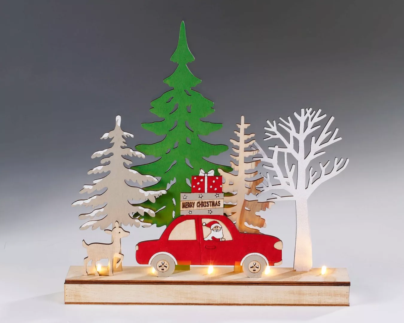 CHRISTMAS GOODS by Inge Dekoobjekt "Auto mit Baum", mit Timer, Weihnachtsde günstig online kaufen