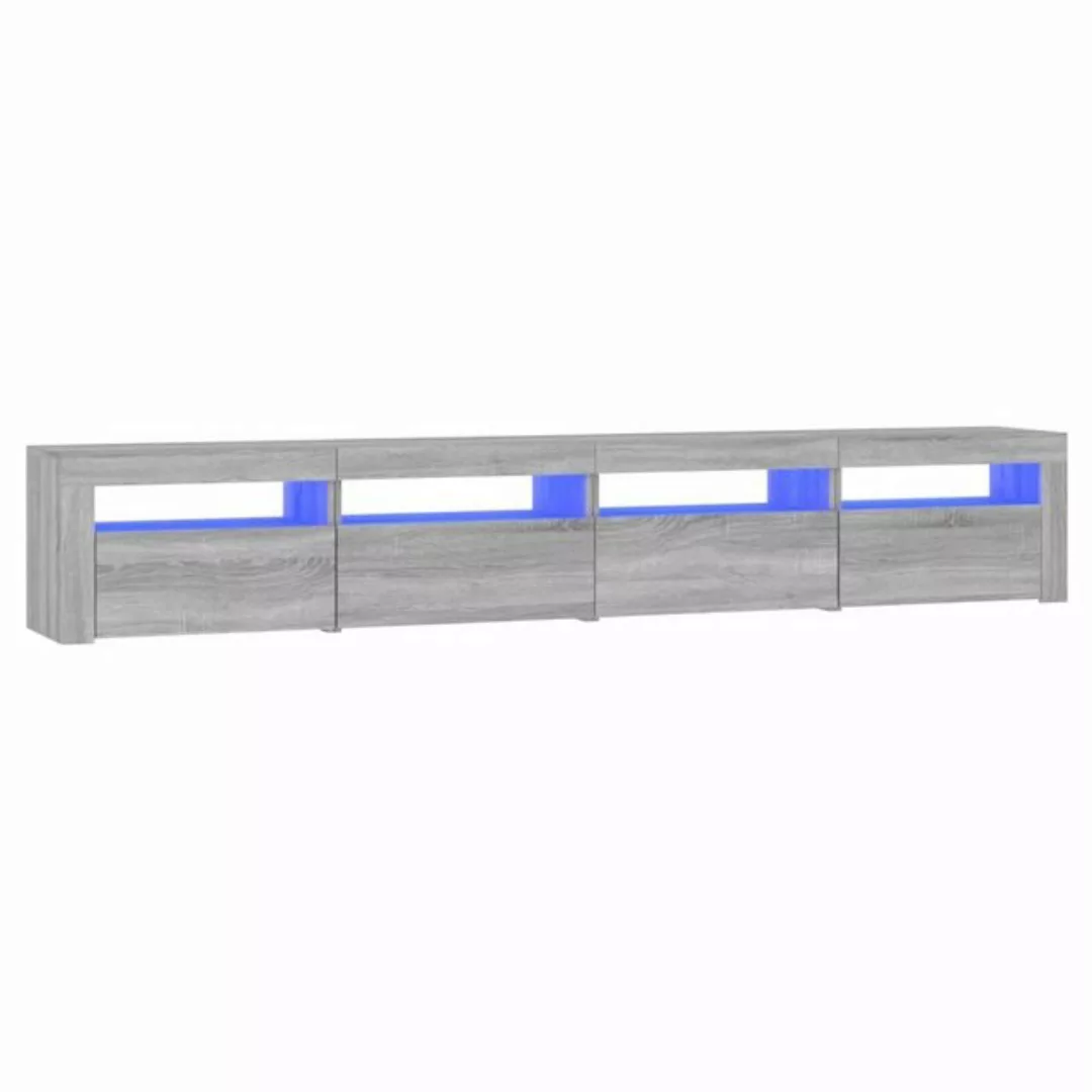 vidaXL TV-Schrank TV-Schrank mit LED-Leuchten Grau Sonoma 240x35x40 cm (1-S günstig online kaufen