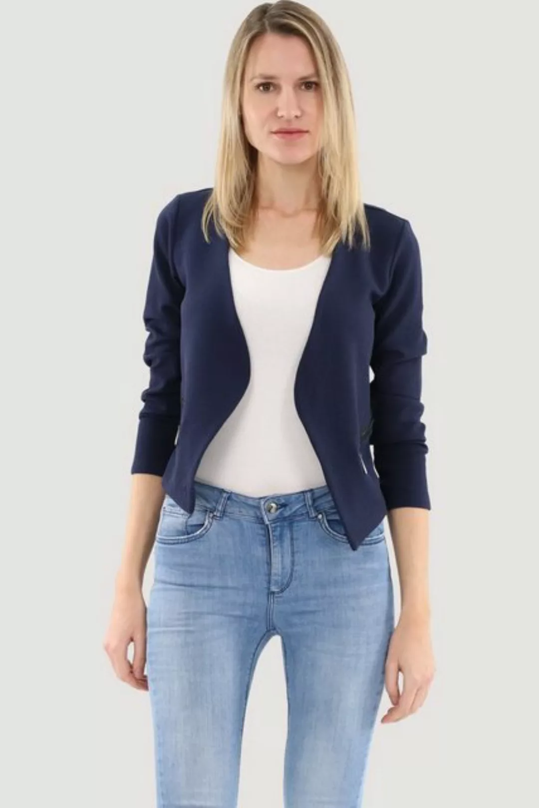 malito more than fashion Jackenblazer 6040 Sweatblazer im Basic-Look günstig online kaufen