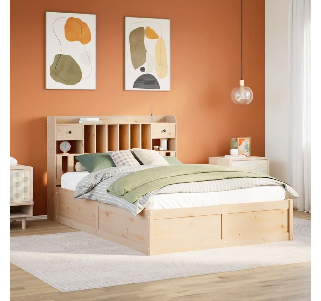 vidaXL Bett, Massivholzbett ohne Matratze 160x200 cm Kiefernholz günstig online kaufen