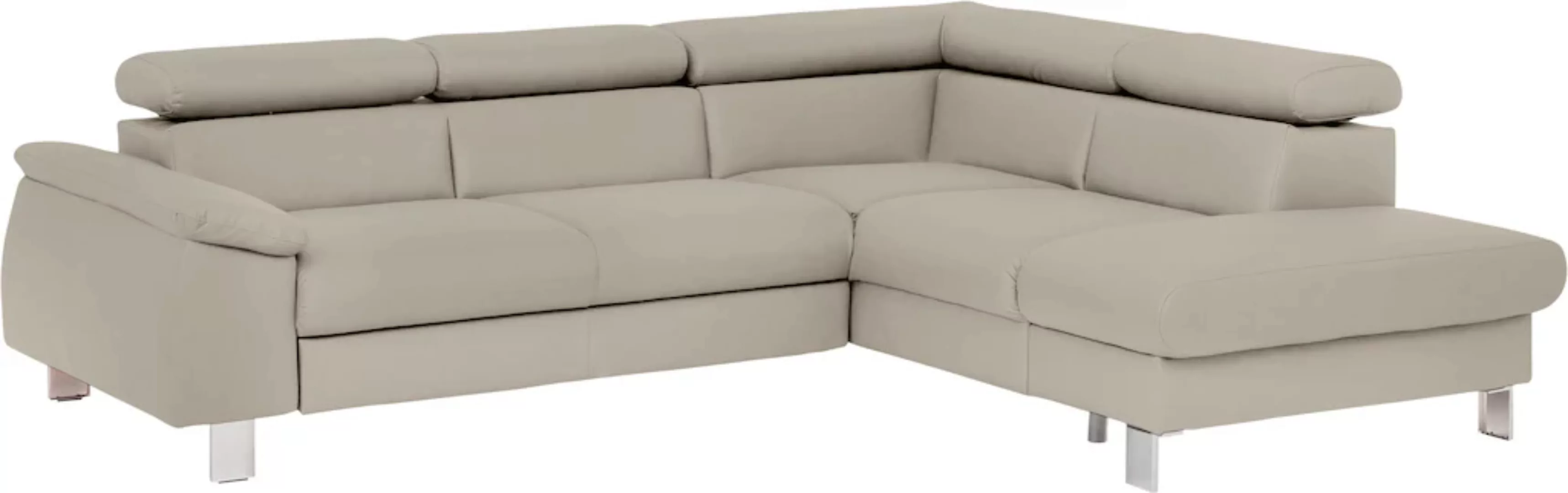 COTTA Ecksofa "Komaris L-Form", inklusive Kopf- bzw. Rückenverstellung, wah günstig online kaufen