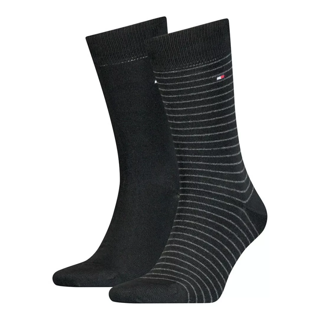 Tommy Hilfiger Small Stripe Classic Socken 2 Paare EU 43-46 Black günstig online kaufen