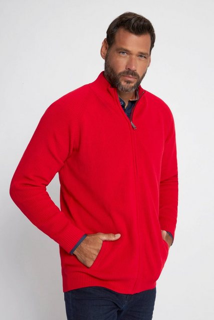 JP1880 Poloshirt Strickjacke Stehkragen Zipper günstig online kaufen