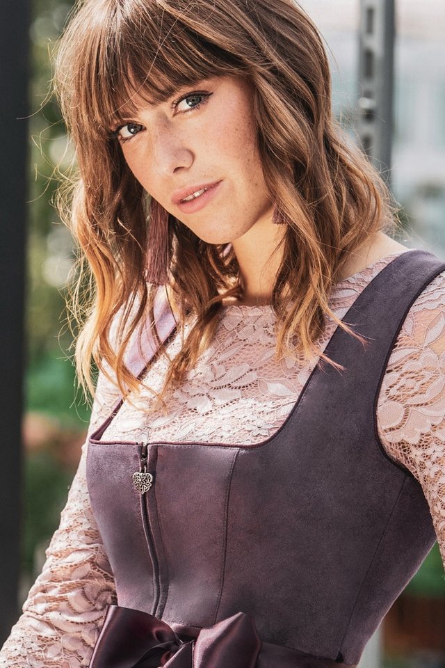 MarJo Dirndl Midi Dirndl 2tlg. - ISA - pflaume günstig online kaufen