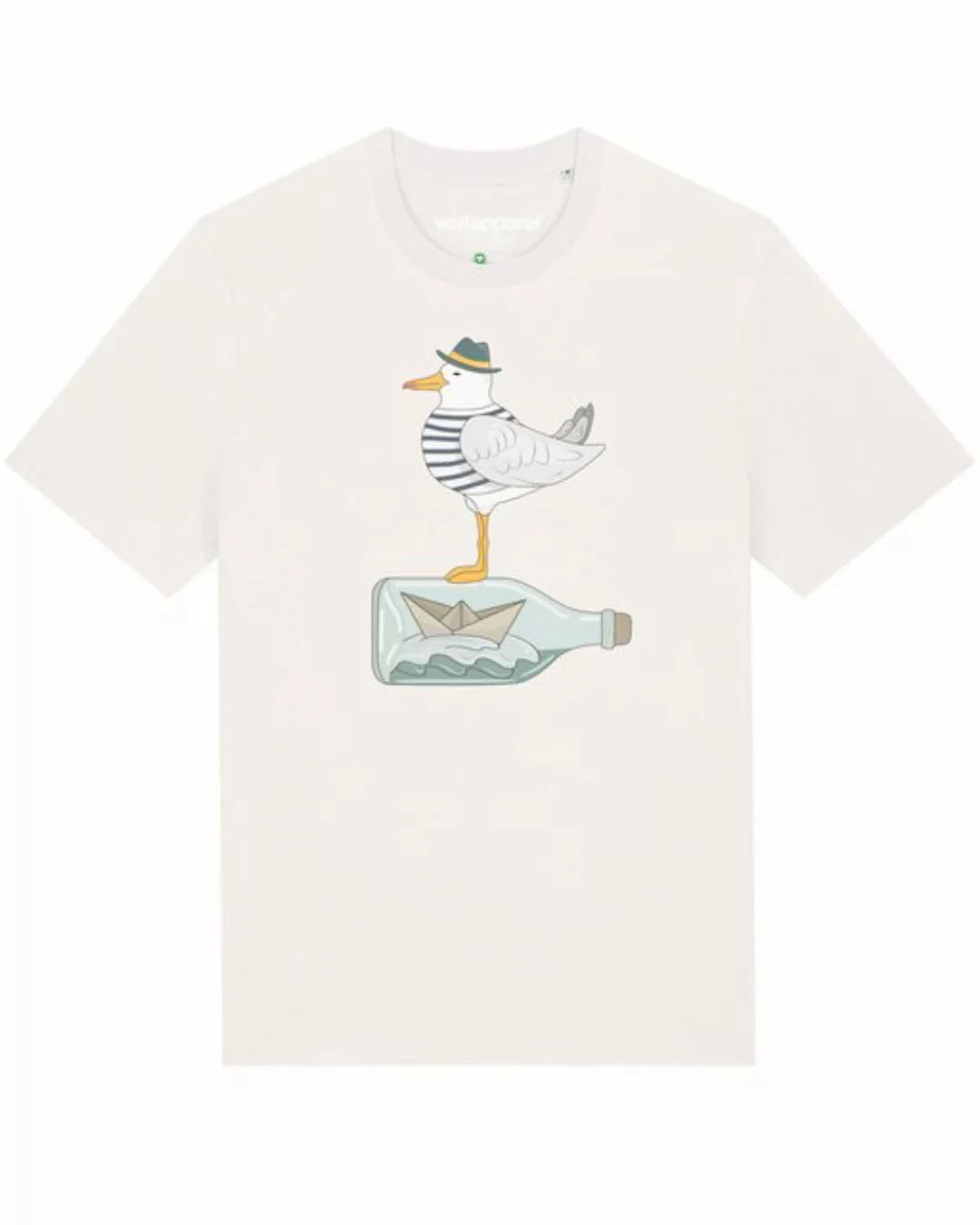 wat? Apparel Print-Shirt Möwe mit Hut (1-tlg) günstig online kaufen