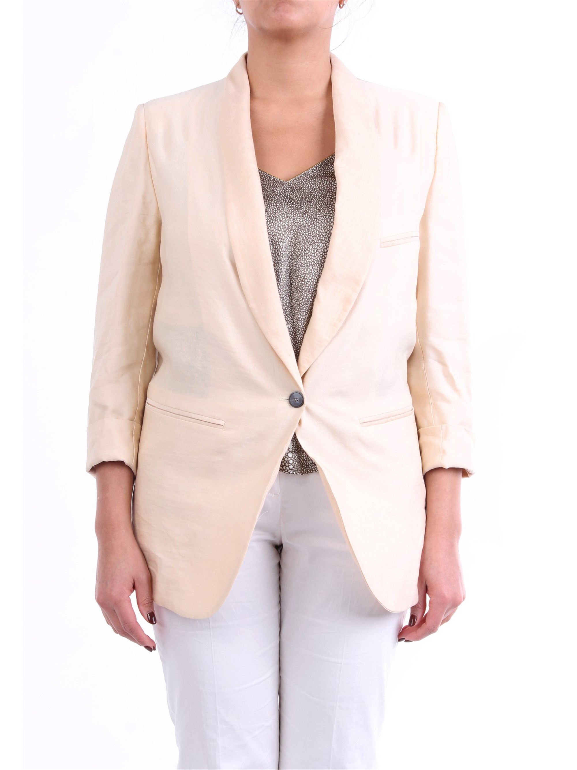 FORTE_FORTE Blazer Damen Sand günstig online kaufen